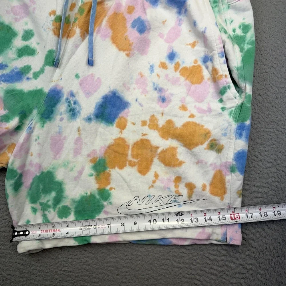 Nike Shorts Mens 3XL Multicolor Tie Dye Sweat‎ Sportswear Club Fleece Just Do It